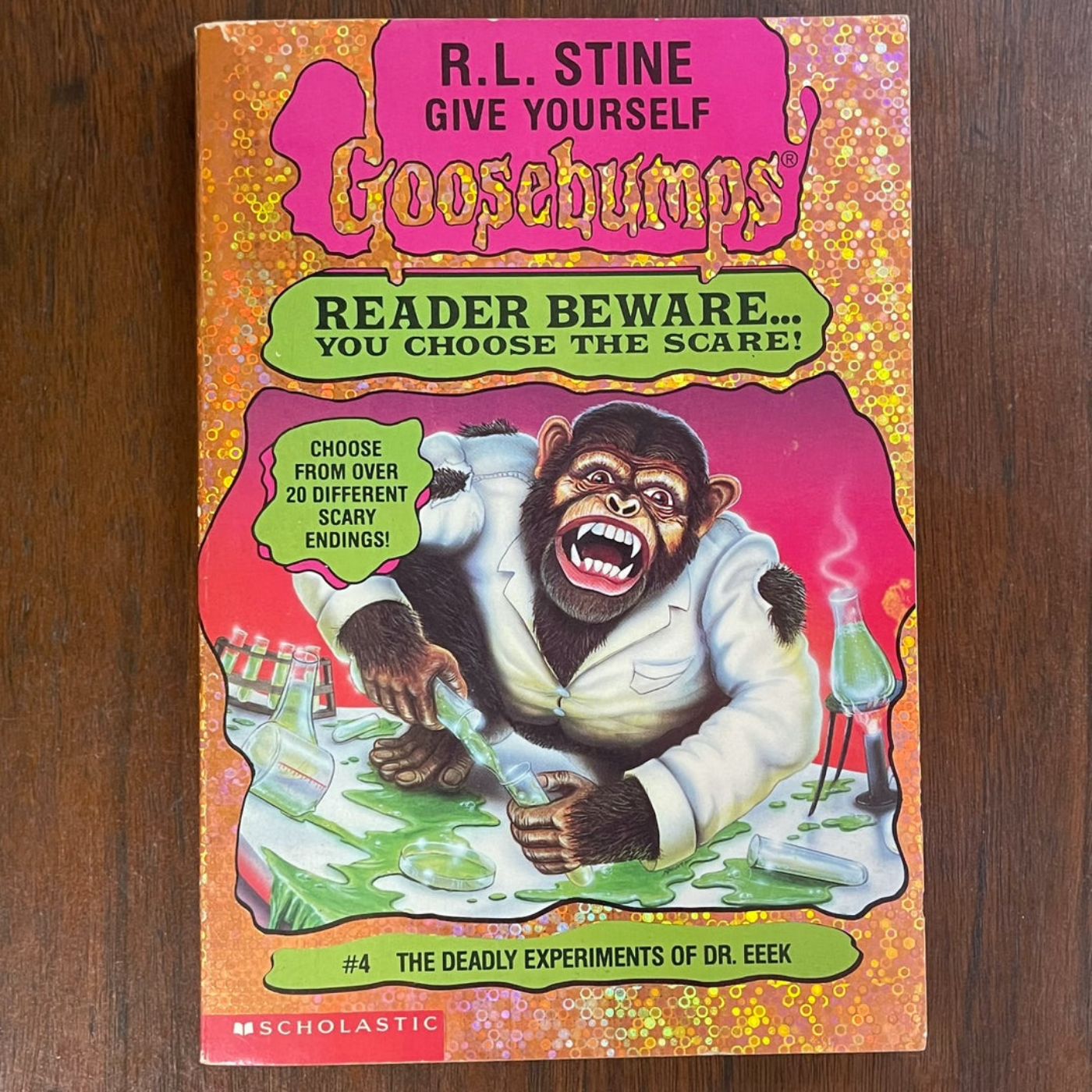 Give Yourself Goosebumps #4 ‘The Deadly Experiments of Dr. Eeek’; R.L. Stine, 1996 - 1E1P