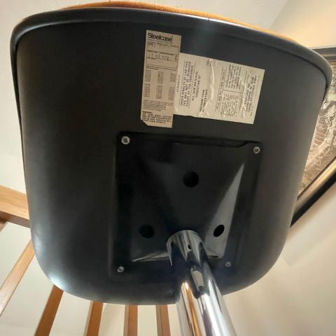 Executive Swivel 451 Office Chair, in Orange; by Steelcase