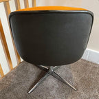 Executive Swivel 451 Office Chair, in Orange; by Steelcase