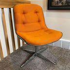 Executive Swivel 451 Office Chair, in Orange; by Steelcase