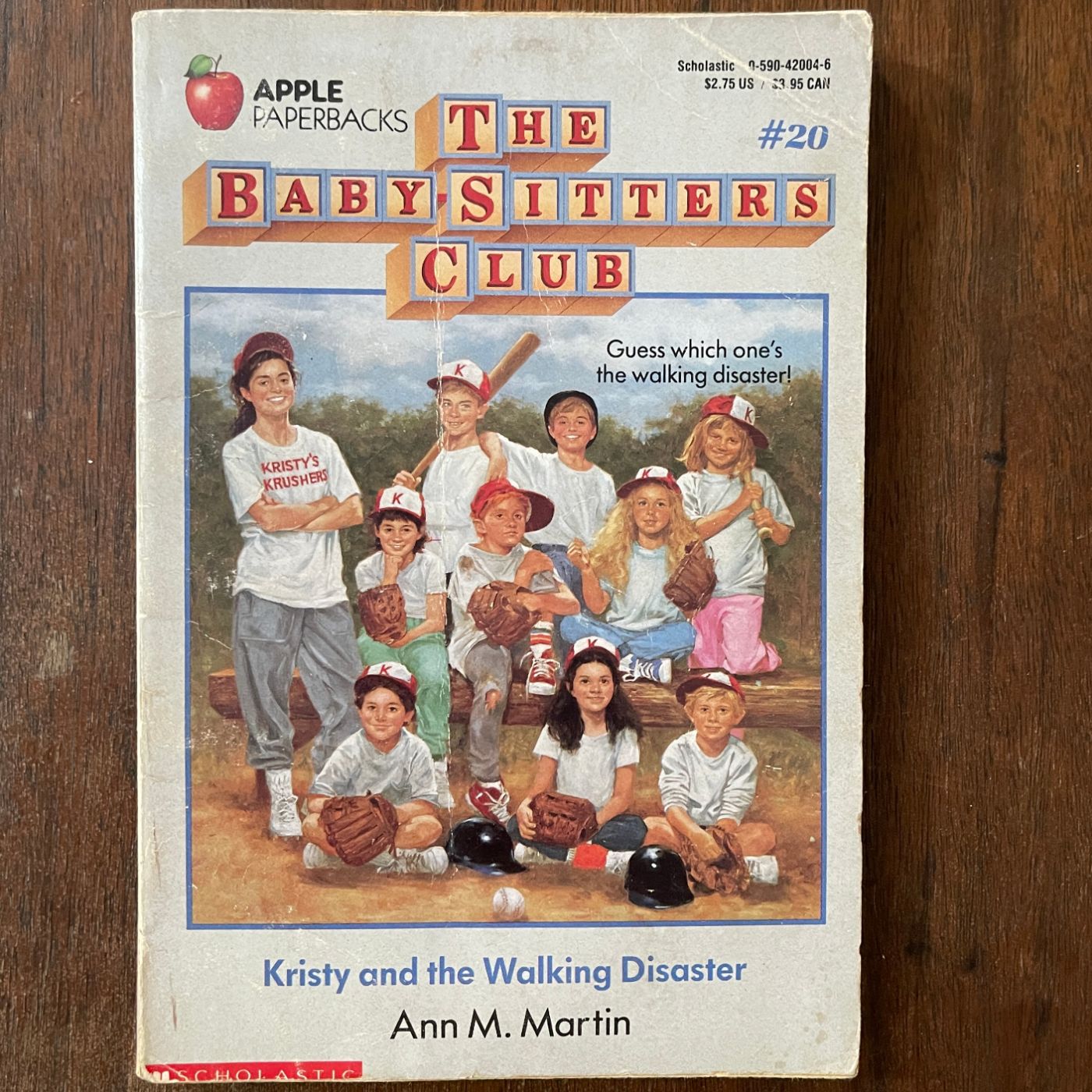 BSC #20 "Kristy and the Walking Disaster': Ann M. Martin, 1989