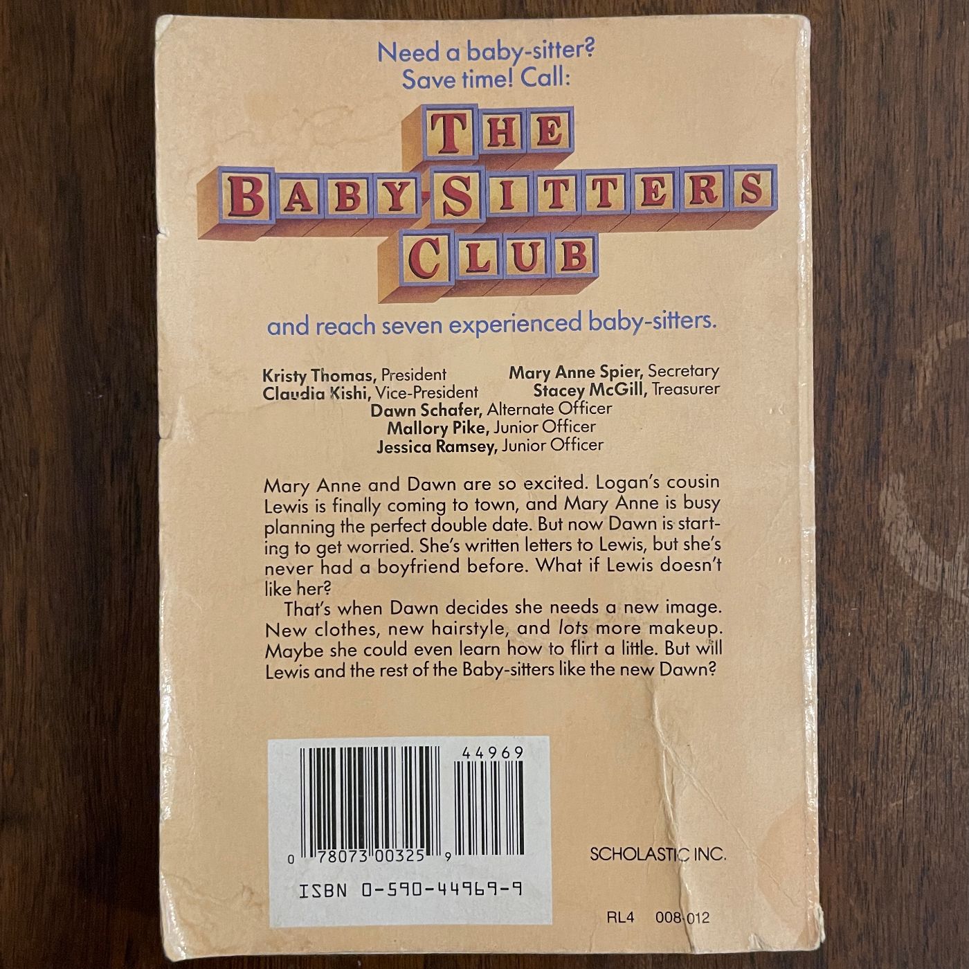 BSC #50 "Dawn's Big Date': Ann M. Martin, 1993, 1E