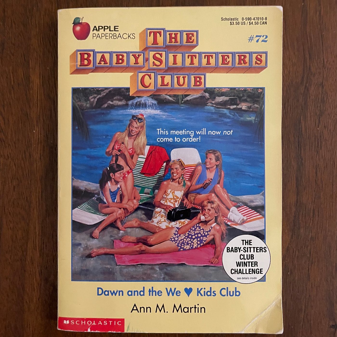BSC #72 "Dawn and the We Love Kids Club': Ann M. Martin, 1994, 1E1P