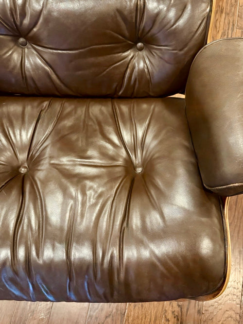 Authentic Herman Miller Eames Lounge Chair & Ottoman - Chocolate/Roseweood